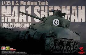 Asuka 1:35 US Medium Tank M4A1 Sherman (Mid Production)