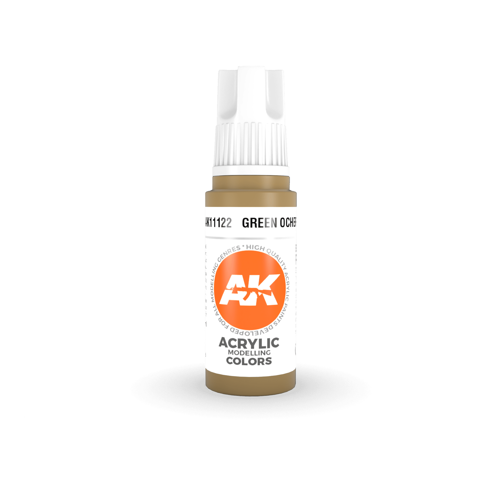 AK Interactive - 3 Gen Acrylics - Green Ocher 17ml