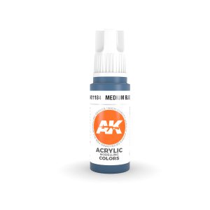 AK Interactive - 3 Gen Acrylics - Medium Blue 17ml - AK11184