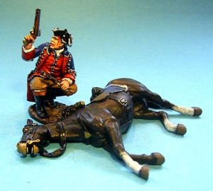 John Jenkins JJCLUB-SET#8 Captain Robert Stewart with Wounded Horse (2pcs)
