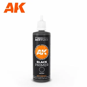 AK Interactive Black Primer 100ml 3rd Generation (AK11242)