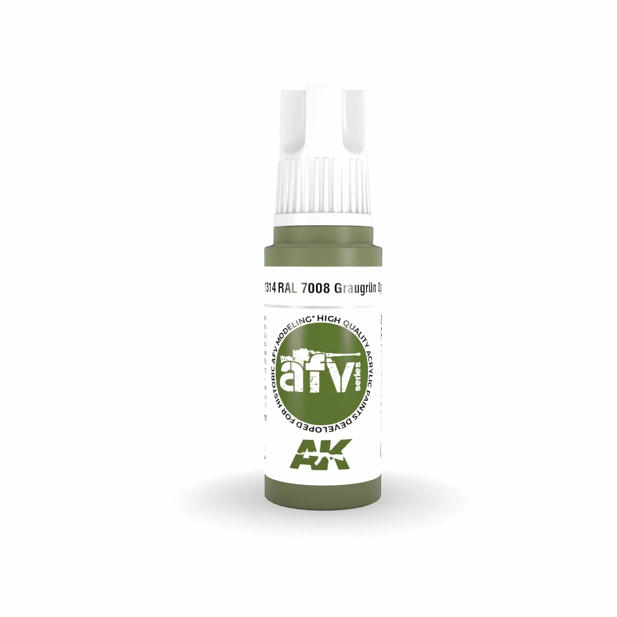 AK Interactive AFV Series: RAL 7008 Graugrun Opt 2 Acrylic Paint 17ml 3rd Generation (AK11314)