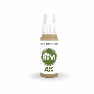 AK Interactive AFV Series: RAL 1039 F9 Sandbeige Acrylic Paint 17ml 3rd Generation (AK11325)