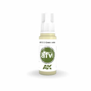 AK Interactive AFV Series: Cremeweiss Acrylic Paint 17ml 3rd Generation (AK11333)