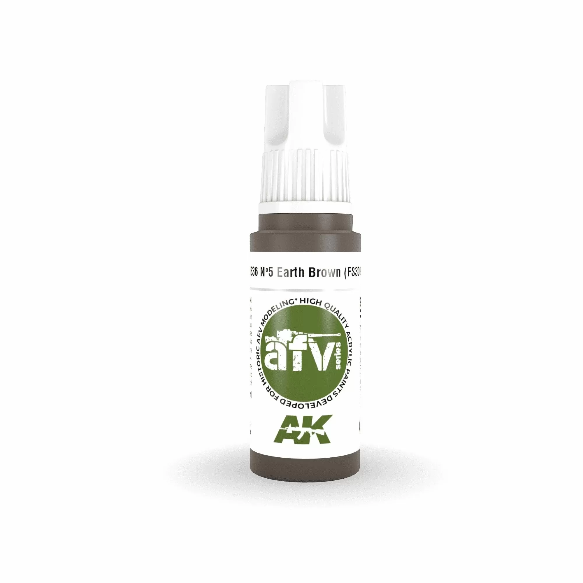 AK Interactive AFV Series: No.5 Earth Brown (FS30099) Acrylic Paint 17ml 3rd Generation (AK11336)