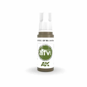 AK Interactive AFV Series: IDF Modern Grey Acrylic Paint 17ml 3rd Generation (AK11352)