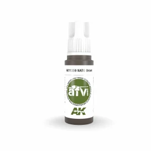 AK Interactive AFV Series: NATO Brown Acrylic Paint 17ml 3rd Generation (AK11359)