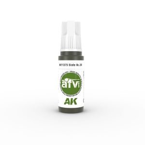 AK Interactive AFV Series: Slate No.34 Acrylic Paint 17ml 3rd Generation (AK11375)