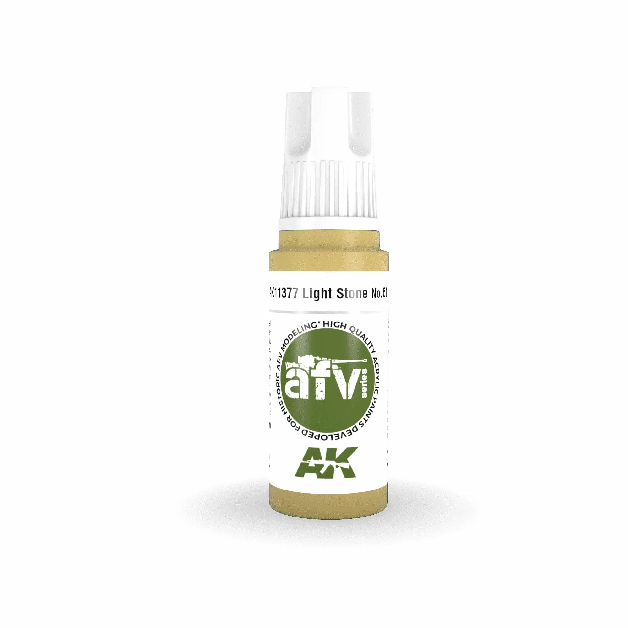 AK Interactive AFV Series: Light Stone No.61 Acrylic Paint 17ml 3rd Generation (AK11377)