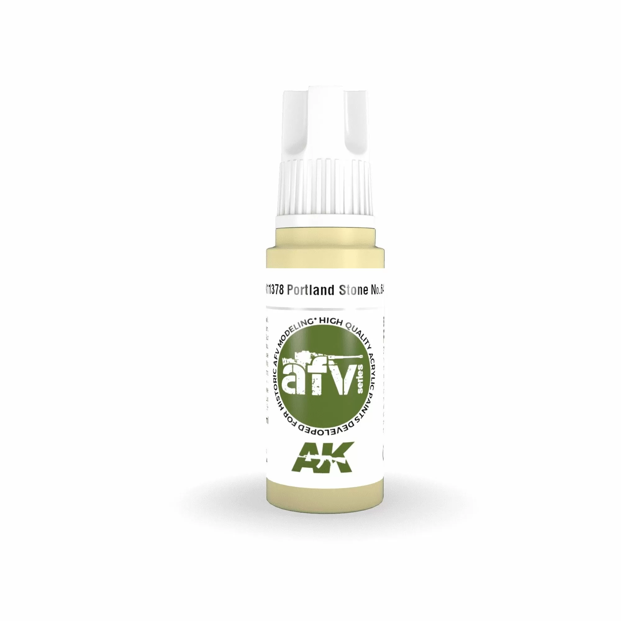 AK Interactive AFV Series: Portland Stone No.64 Acrylic Paint 17ml 3rd Generation (AK11378)