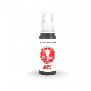 AK Interactive Figure Series: Brown Black Acrylic Paint 17ml 3rd Generation (AK11418)