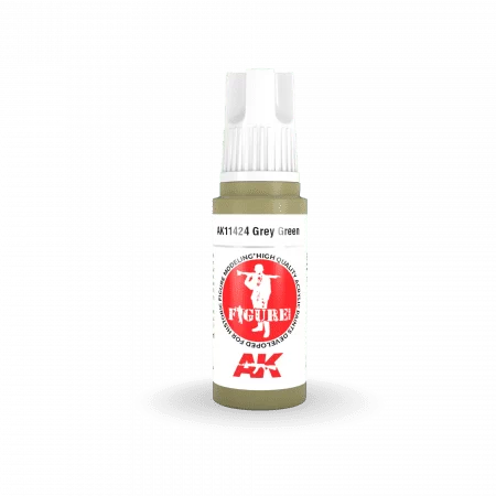 AK Interactive Figure Series: Grey Green Acrylic Paint 17ml 3rd Generation (AK11424)