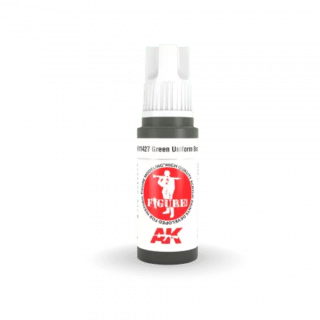 AK Interactive Figure Series: Green Uniform Base Acrylic Paint 17ml 3rd Generation (AK11427)