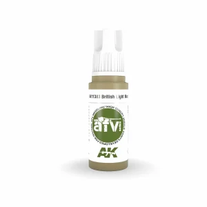 AK Interactive AFV Series: British Light Mud Acrylic Paint 17ml 3rd Generation (AK11383)