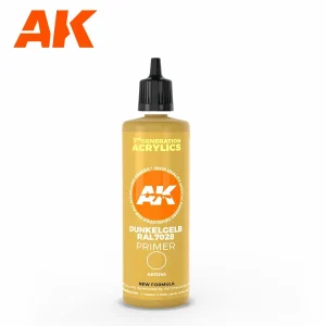 AK Interactive Dunkelgelb RAL 7028 Dark Yellow Surface Primer 100ml 3rd Generation (AK11245)