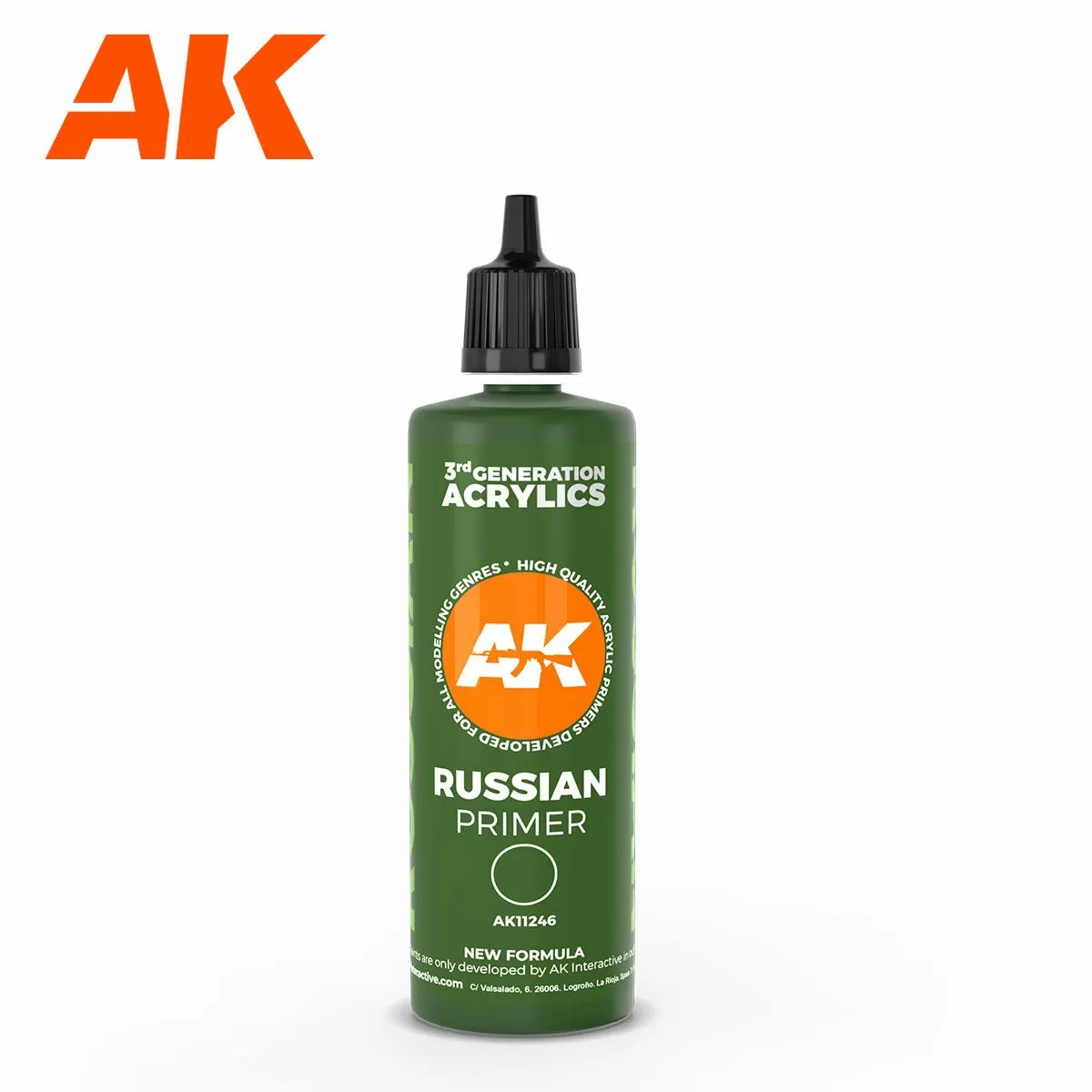 AK Interactive Russian Green Surface Primer 100ml 3rd Generation (AK11246)