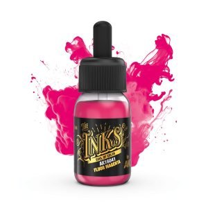 AK Interactive The INKS: Fluor Magenta 30ml Acrylic Ink (AK16041)