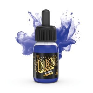 AK Interactive The INKS: Fluor Blue 30ml Acrylic Ink (AK16046)