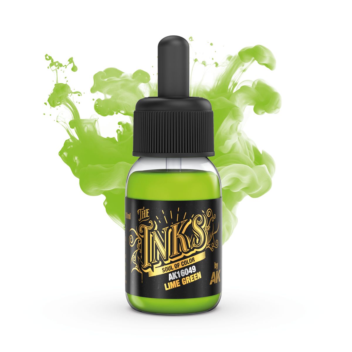 AK Interactive The INKS: Lime Green 30ml Acrylic Ink (AK16049)