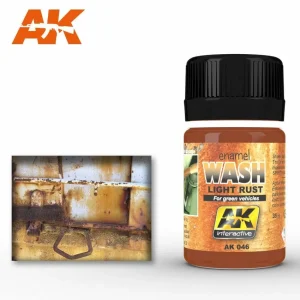 AK Interactive Weathering: Light Rust Wash 35ml Enamel Paint (AK046)