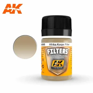AK Interactive Weathering: Light Brown for Desert Yellow (Afrika Korps Filter) 35ml Enamel Paint (AK065)