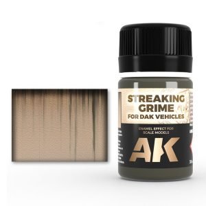 AK Interactive Weathering: Streaking Grime For Afrika Korps Vehicles 35ml Enamel Paint (AK067)