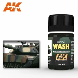 AK Interactive Weathering: Wash For Nato Vehicles 35ml Enamel Paint (AK075)