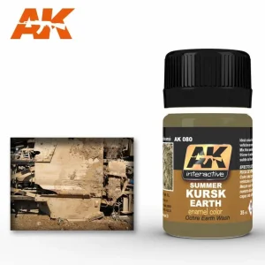 AK Interactive Weathering: Summer Kursk Earth Effects 35ml Enamel Paint (AK080)
