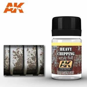 AK Interactive Weathering: Heavy Chipping Effects Acrylic Fluid 35ml Enamel Paint (AK089)