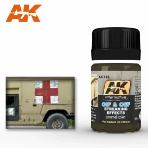 AK Interactive Weathering: Streaking Effects For Oif & Oef - Us Vehicles 35ml Enamel Paint (AK123)