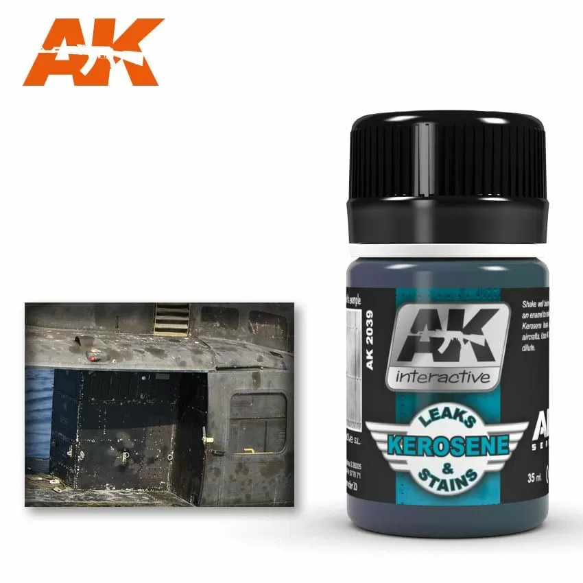 AK Interactive Weathering: Kerosene Leaks & Stains 35ml Enamel Paint (AK2039)
