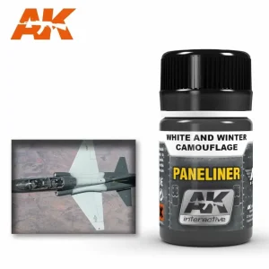 AK Interactive Weathering: Paneliner For White And Winter Camouflage 35ml Enamel Paint (AK2074)