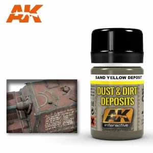 AK Interactive Weathering: Sand Yellow Deposit 35ml Enamel Paint (AK4061)