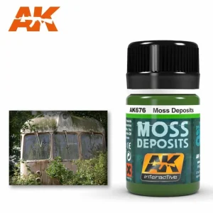AK Interactive Weathering: Moss Deposit 35ml Enamel Paint (AK676)