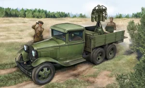 Hobbyboss 1:35 GAZ-AAA with Quad Maxim AA Gun 84571