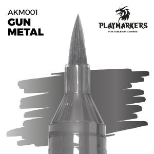 AK Interactive Playmarkers: Gun Metal - Acrylic Paint Marker - AKM001