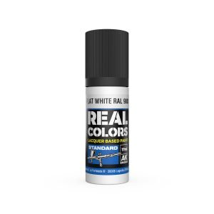 AK Interactive Real Colors: Flat White RAL 9003 - 17ml Lacquer Paint RC806
