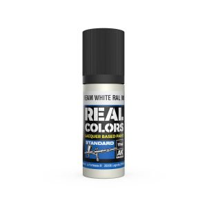 AK Interactive Real Colors: Cream White RAL 9001 - 17ml Lacquer Paint RC807