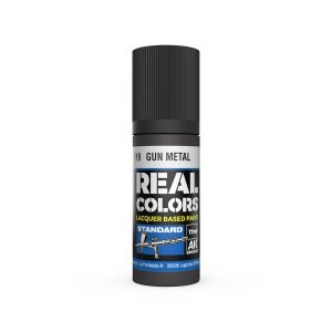 AK Interactive Real Colors: Gun Metal - 17ml Lacquer Paint RC819