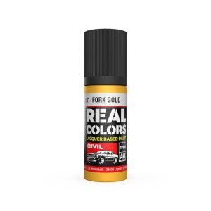 AK Interactive Real Colors: Fork Gold - 17ml Lacquer Paint RC831