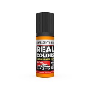 AK Interactive Real Colors: Fluorescent Orange - 17ml Lacquer Paint RC838