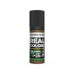 AK Interactive Real Colors: Field Drab FS 30118 - 17ml Lacquer Paint RC894