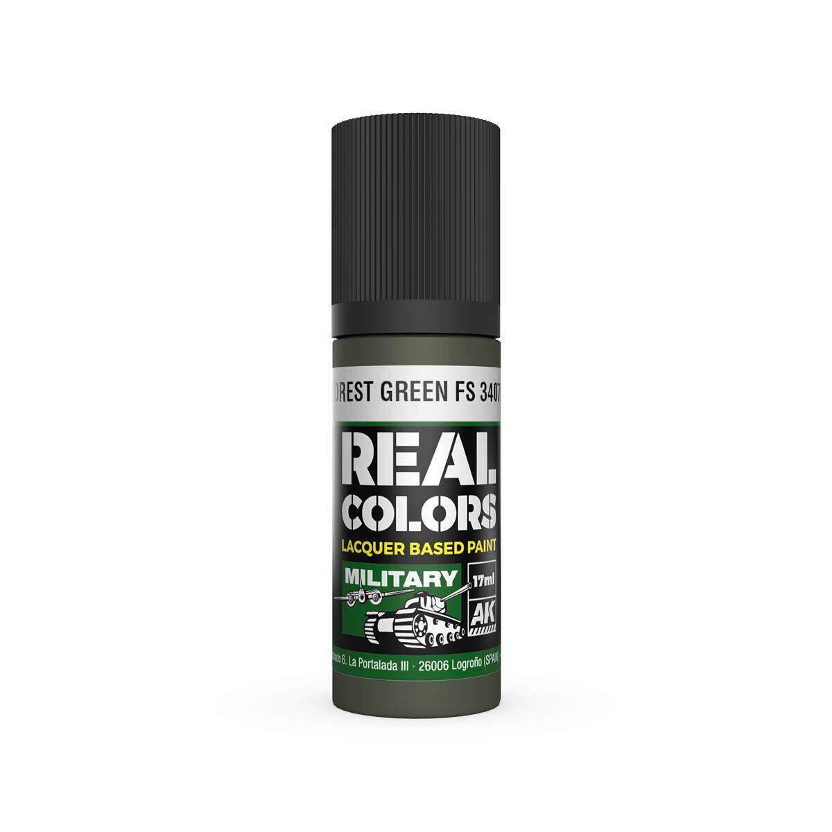 AK Interactive Real Colors: Forest Green FS 34079 - 17ml Lacquer Paint RC900
