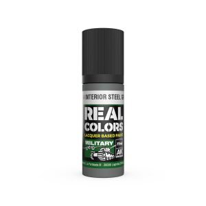AK Interactive Real Colors: A-14 Interior Steel Grey - 17ml Lacquer Paint RC979