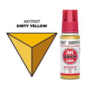AK Interactive Quick Gen: Dirty Yellow - 18ml Acrylic Paint AK17007