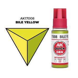 AK Interactive Quick Gen: Bile Yellow - 18ml Acrylic Paint AK17008