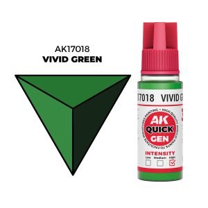 AK Interactive Quick Gen: Vivid Green - 18ml Acrylic Paint AK17018