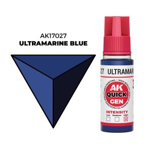 AK Interactive Quick Gen: Ultramarine Blue - 18ml Acrylic Paint AK17027