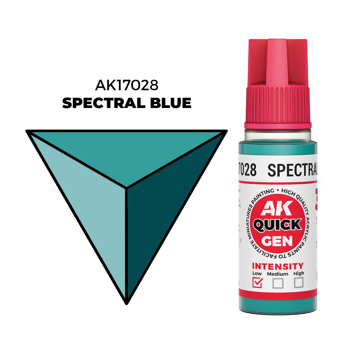 AK Interactive Quick Gen: Spectral Blue - 18ml Acrylic Paint AK17028