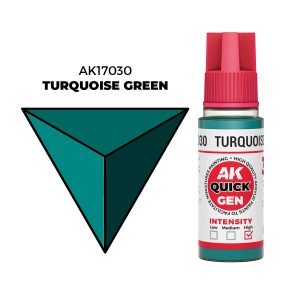 AK Interactive Quick Gen: Turquoise Green - 18ml Acrylic Paint AK17030